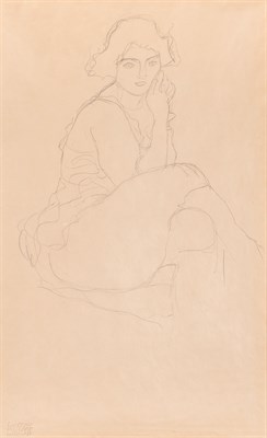 Lot 31 - Gustav Klimt Austrian, 1862-1918 Seated...