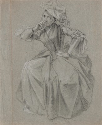 Lot 42 - Francis Hayman English, 1708-1776 A Saucy...