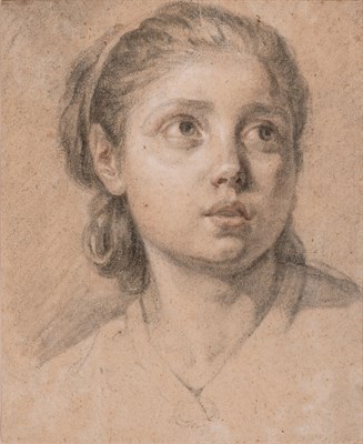 Lot 43 - Attributed to Francois-Andre Vincent Head of a...