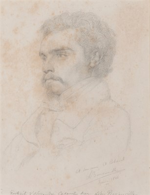 Lot 63 - Leon Benouville French, 1821-1859 Portrait of...