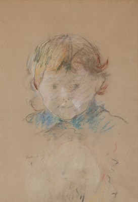 Lot 3 - Berthe Morisot French, 1841-1895 Tete d'enfant:...