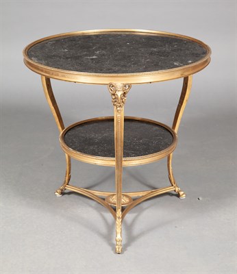 Lot 513 - Louis XVI Style Gilt-Metal and Marble...