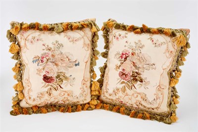 Lot 151 - Two Silk Aubusson Pillows Height 15 inches,...