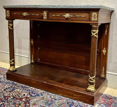Lot 331 - Empire Style Mahogany and Gilt-Metal Mounted...