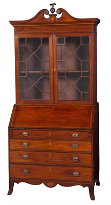 Lot 272 - Federal Style Inlaid Mahogany Secretary...