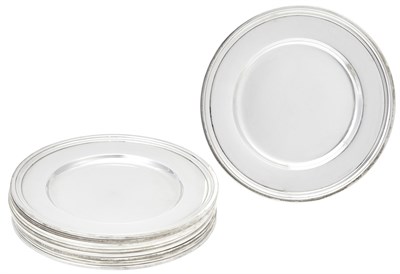 Lot 101 - Set of Eight Tiffany & Co. Sterling Silver...