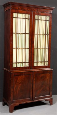Lot 123 - Regency Mahogany Bookcase Cabinet Height 90...
