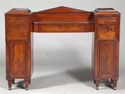 Lot 350 - Regency Mahogany Pedestal Sideboard Height 43...