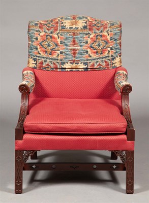 Lot 362 - George III Style Mahogany Library Armchair...
