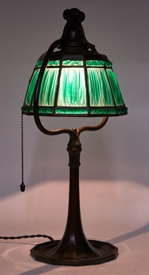 Lot 241 - Tiffany Studios Bronze and Green Favrile...