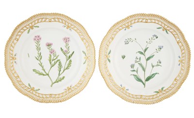Lot 1074 - Two Royal Copenhagen Porcelain 'Flora Danica'...