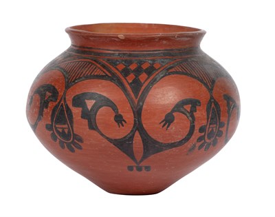 Lot 285 - San Ildefonso Pottery Vessel Painted in black...