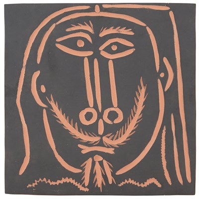 Lot 146 - Pablo Picasso (1881-1973) TÊTE D'HOMME AUX...