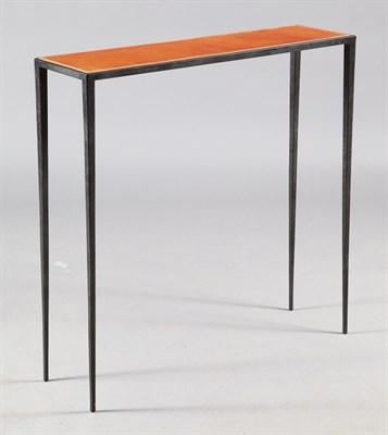Lot 301 - Jean-Michel Frank Style Iron and Stitched...
