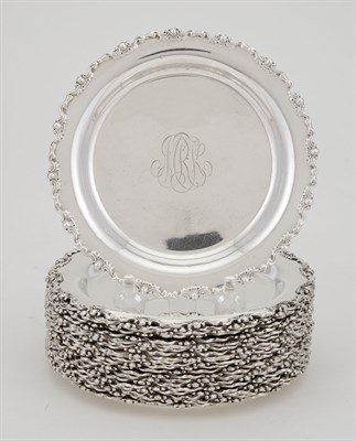 Lot 225 - Set of Twenty-Two Mauser Sterling Silver Bread...