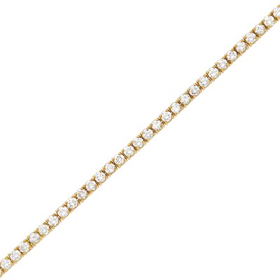 Lot 28 - Gold and Diamond Bracelet