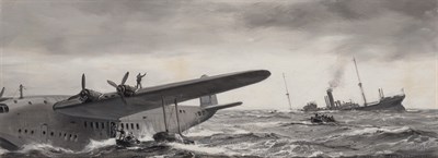 Lot 16 - Montague J. Dawson British, 1890-1973 Rescue...