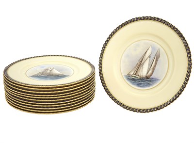 Lot 234 - Set of Twelve Lenox Porcelain Plates Retailed...