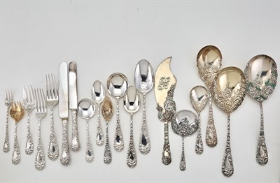 Lot 226 - Durgin Sterling Silver Chrysanthemum Pattern...