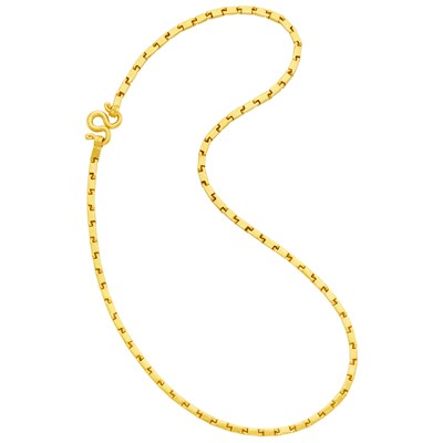 Lot 329 - High Karat Gold Link Necklace