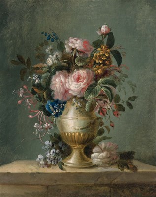 Lot 25 - French School 19th Century Flowers in a Vase...