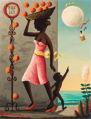 Lot 25 - Orville Bulman American, 1904-1978 Bus Stop,...