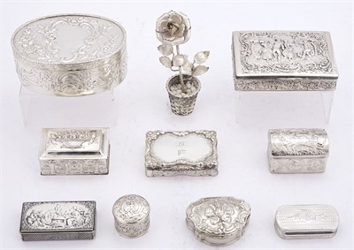 Lot 189 - Group of Eight English and Continental Silver...