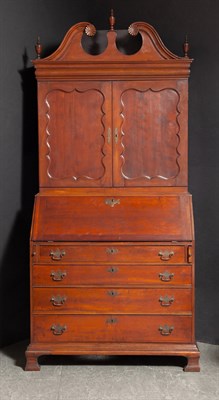 Lot 222 - Chippendale Cherry Secretary Bookcase New...