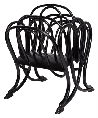Lot 177 - Thonet Black Stained Beech Canterbury/Music...