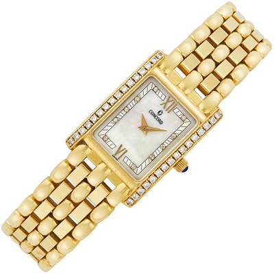 Lot 270 - Gold and Diamond Wristwatch, Concord