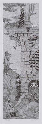 Lot 169 - GOREY, EDWARD [Signals Print 7. Fallen Urn]....