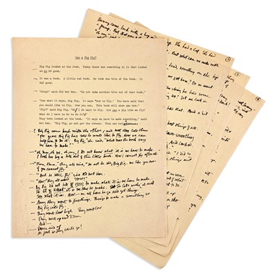 Lot 13 - GOREY, EDWARD Can a Pig Fly? Four-page...
