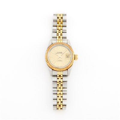 Lot 1735 - Stainless Steel and Gold Wristwatch, Tudor, Rolex