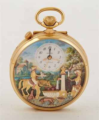 Lot 214 - Reuge Gold Plated Romance Erotic Musical...