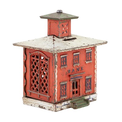 Lot 53 - Large Cupola Bank Building in Red J & E...