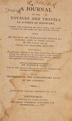Lot 26 - GASS, PATRICK A Journal of the Voyages and...