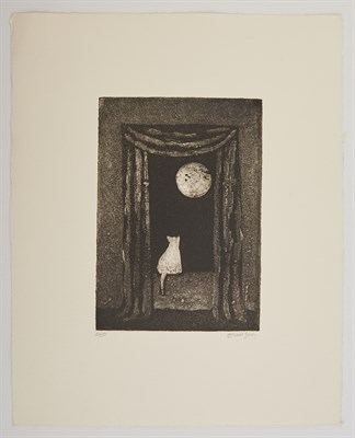 Lot 162 - GOREY, EDWARD Cat in Window Observing Night...