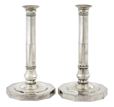 Lot 213 - Pair of Georg Jensen Sterling Silver...