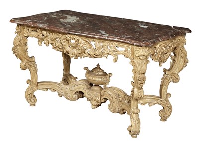 Lot 1172 - Rococo Style Pine and Part-Painted Center...
