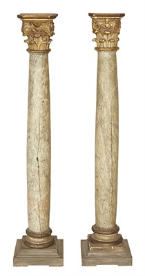 Lot 1171 - Assembled Pair of Italian Faux Painted...