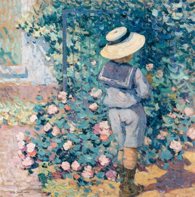 Lot 1068 - Abel Bertram American, 1871-1954 In the Garden...