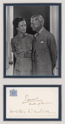 Lot 162 - DUKE & DUCHESS OF WINDSOR Group of signed...