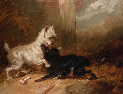 Lot 29 - George Armfield British, 1808-1893 Playful...