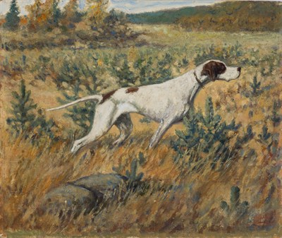 Lot 54 - F. J. Peters Danish, 20th Century Pointer in a...