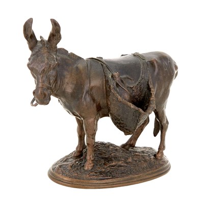 Lot 71 - Auguste Cain French, 1821-1894 L'Ane d'Afrique...