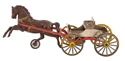 Lot 119 - Buckboard Horse and Buggy Cast Iron Lovely...