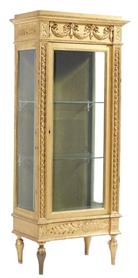 Lot 1093 - Neoclassical Style Giltwood and Glass Vitrine...