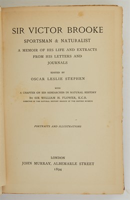 Lot 42 - BROOKE, VICTOR Sir Victor Brooke. Sportsman &...