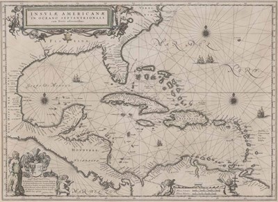 Lot 1029 - BLAEU, WILLEM Insulae Americanae in Oceano...