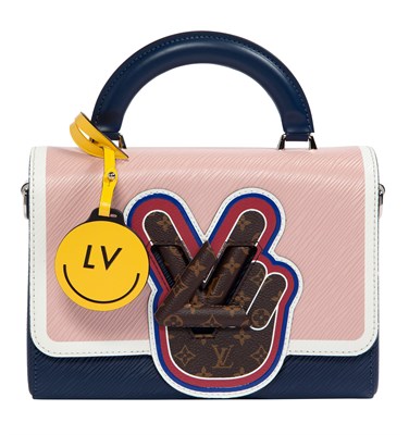 Lot 875 - Louis Vuitton Twist MM Epi Leather Peace Symbol Top Handle Bag
